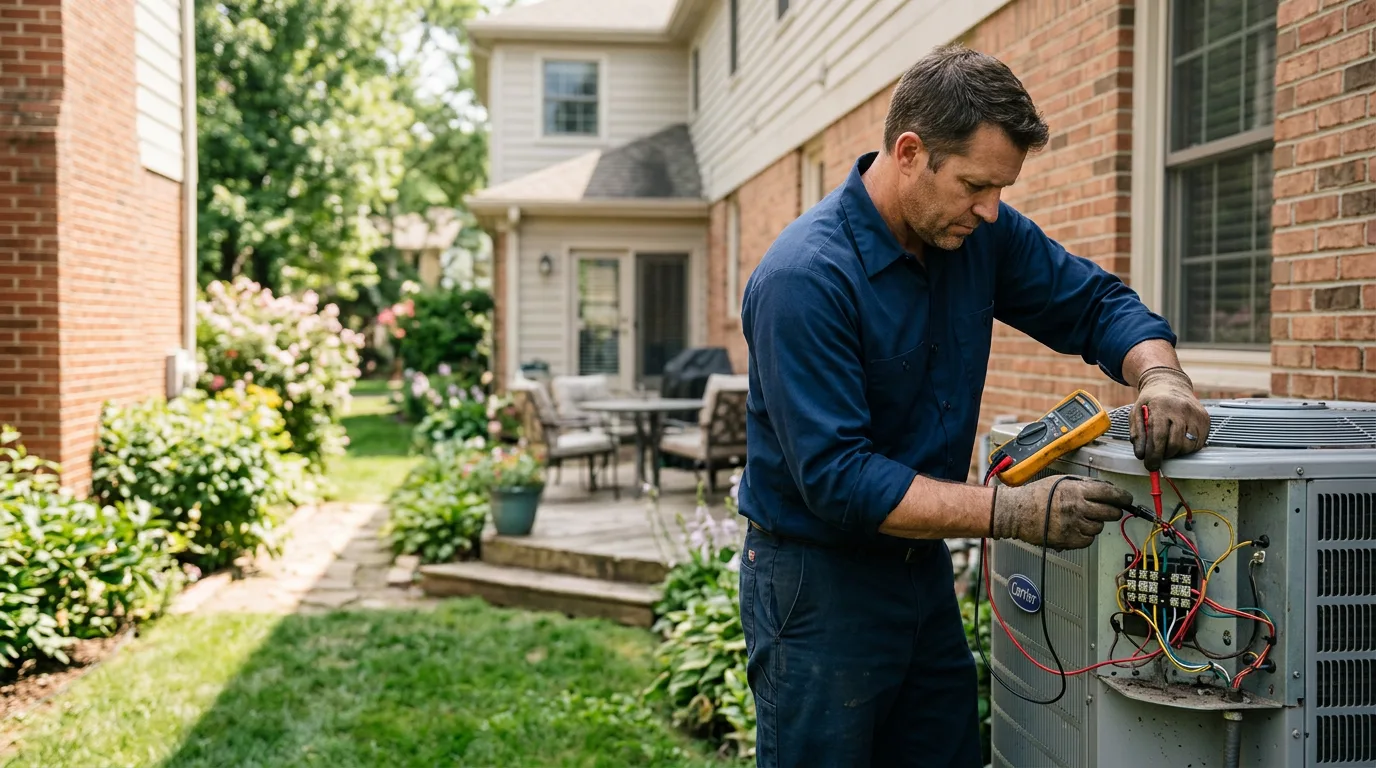 HVAC technician working near Maynard, AR
